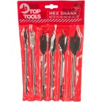 Set Burghie plate pt lemn 6set TOP TOOLS 60H860