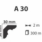 Bagheta de polistiren pt interior- 2 ml A30 150 buc/cutie