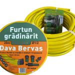 Furtun pvc insertie galben +5accesorii 1/2 20m cod181