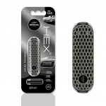 AROMA CAR POLYMER HEX SILVER IMPAR 83576