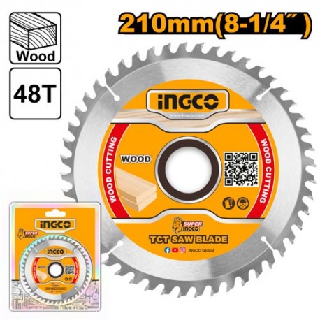 disc-pentru-lemn-210x30mm-48t-ingco-tsb121022 DISC WIDIA PENTRU LEMN 210MM TSB121022 48T - imagine 1