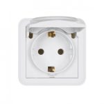 PRIZA UNIQUE SCHUKO ALBA CU CAPAC 28111018 NILSON