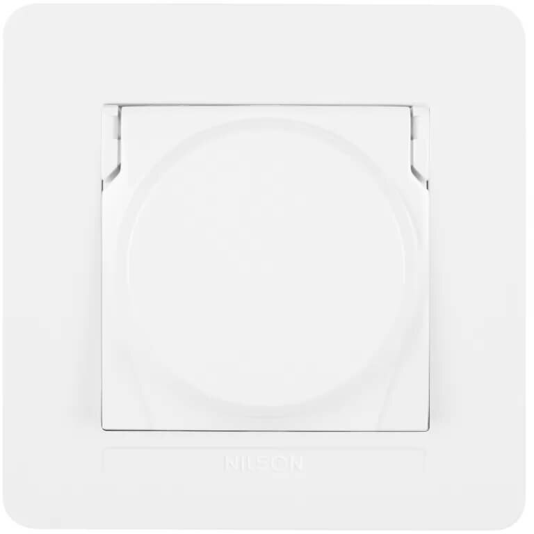 nilson-priza-schuko-st-alba-cu-capac-nilson-selene-23111018-73699 PRIZA SELENE SCHUKO ALBA CU CAPAC 23111018 - imagine 1